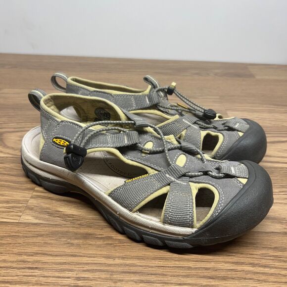 KEEN Sandal Venice H2 1012241 Women's Sz 8.5US/EU39 Gray Leather Waterproof - Picture 1 of 10